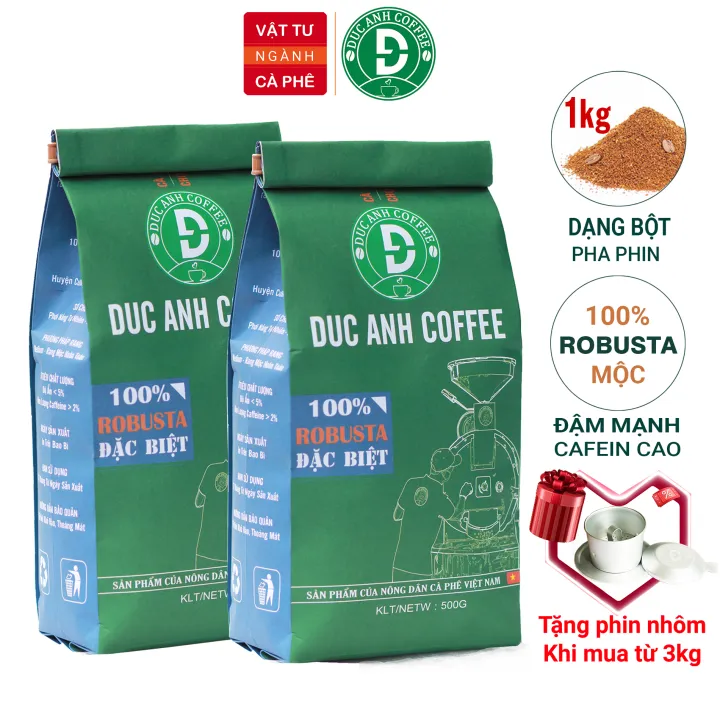ローストコーヒー 100%ロブスタ種 1kg パウダー DUC ANH COFFEE