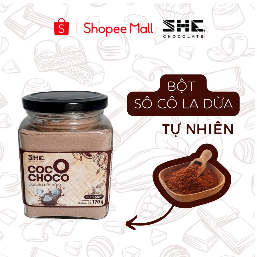 ココナッツチョコレートパウダー 170g SHE Chocolate