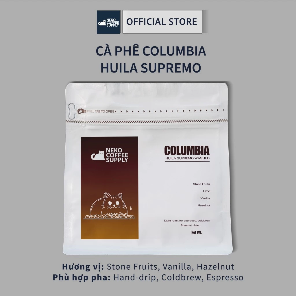 コロンビア ウィラ スプレモ スペシャルティコーヒー Neko 500g エスプレッソ用極細挽き