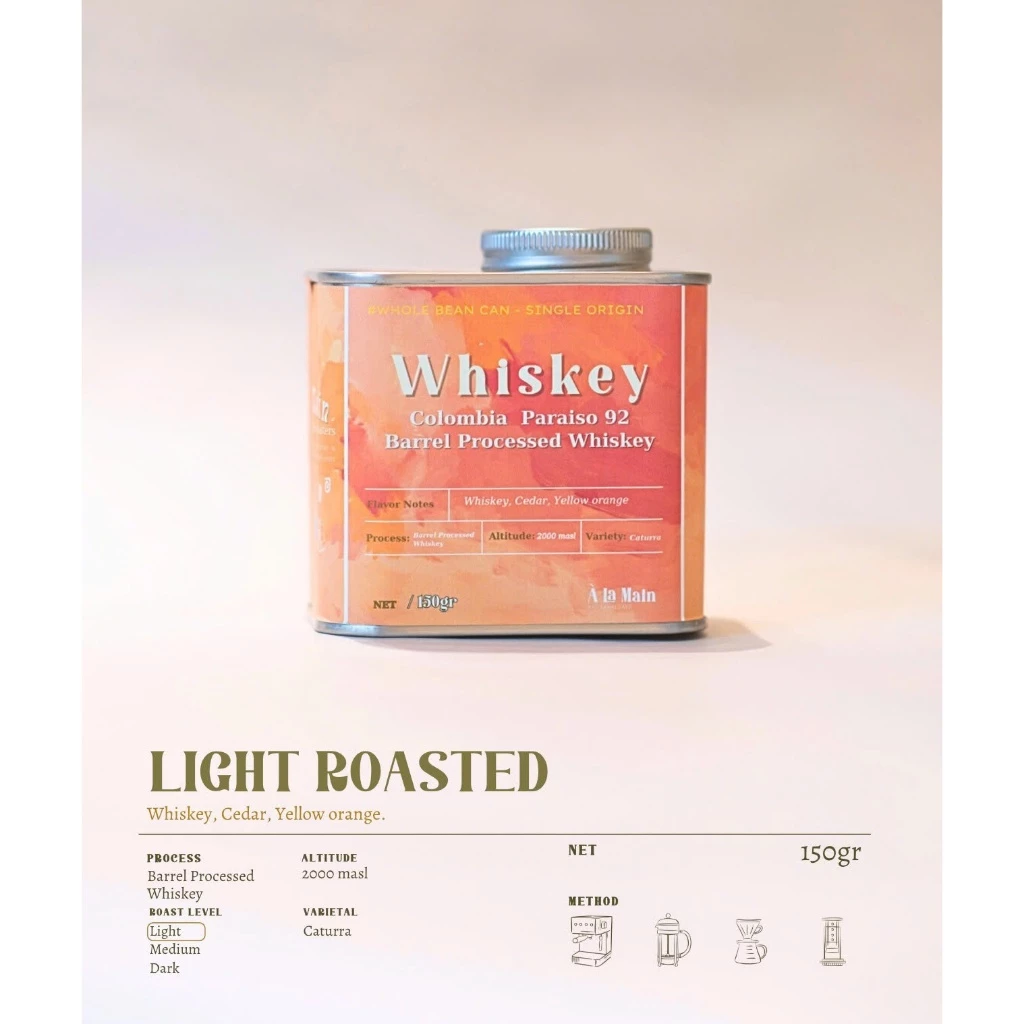 コロンビア パライソ92 ウイスキーバレル熟成スペシャルティコーヒー豆 150g