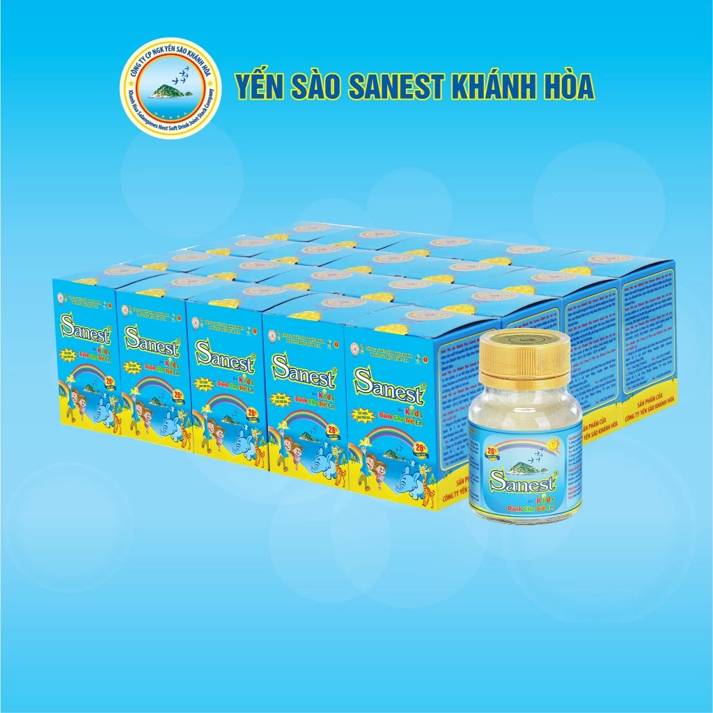 【20本セット】カインホア サンネスト 子供用ツバメの巣ドリンク 62ml 26%高配合 - S161H1