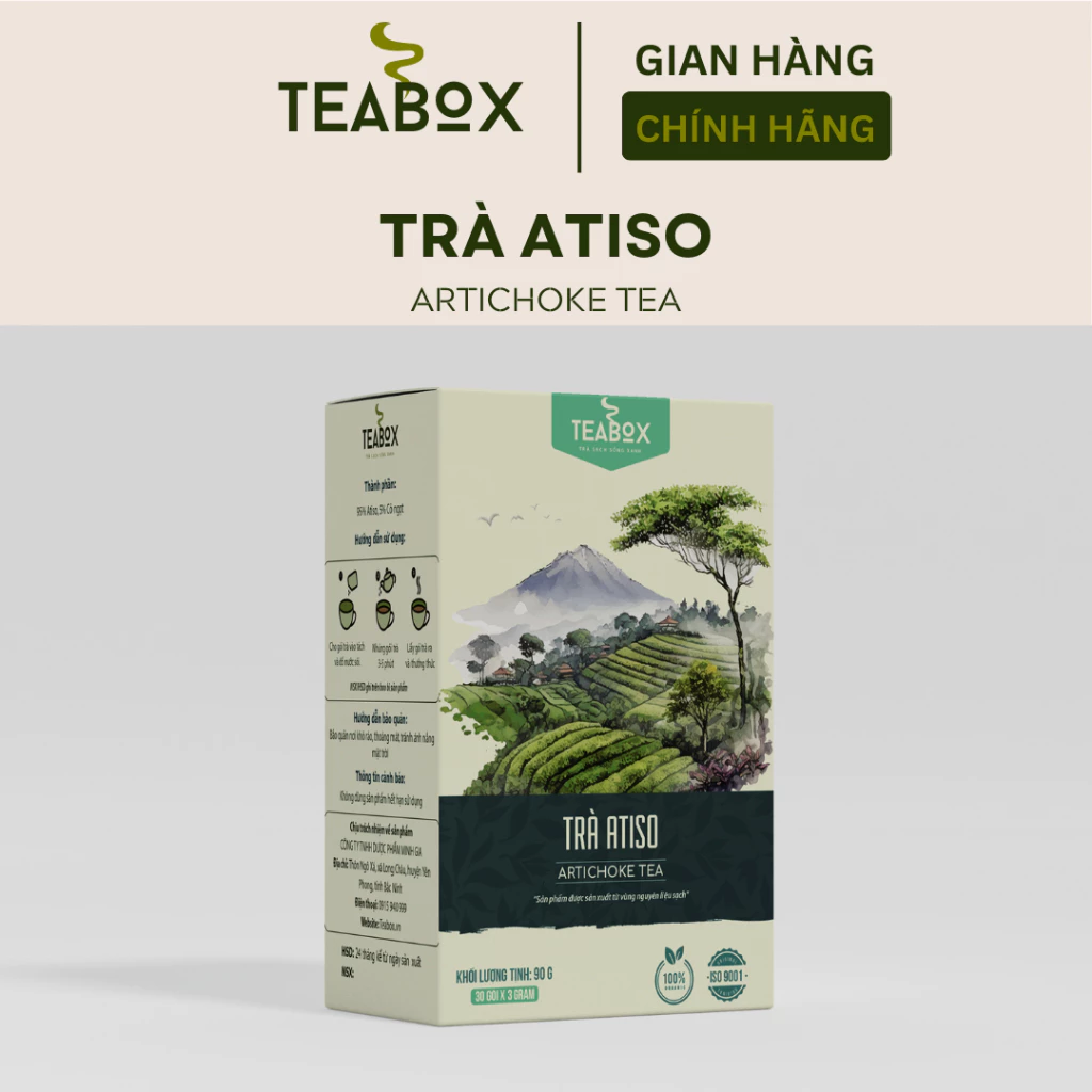 [5箱セット] Teabox アートチョーク茶 30包入 (3g x 30袋) - 肝臓デトックス・消化促進
