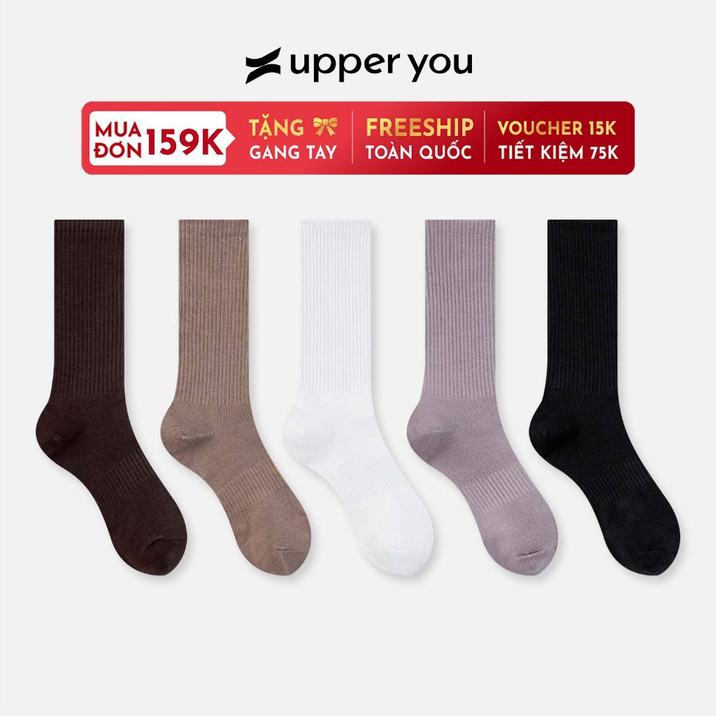 コンボ10足女性用厚手綿靴下UPPERYOU