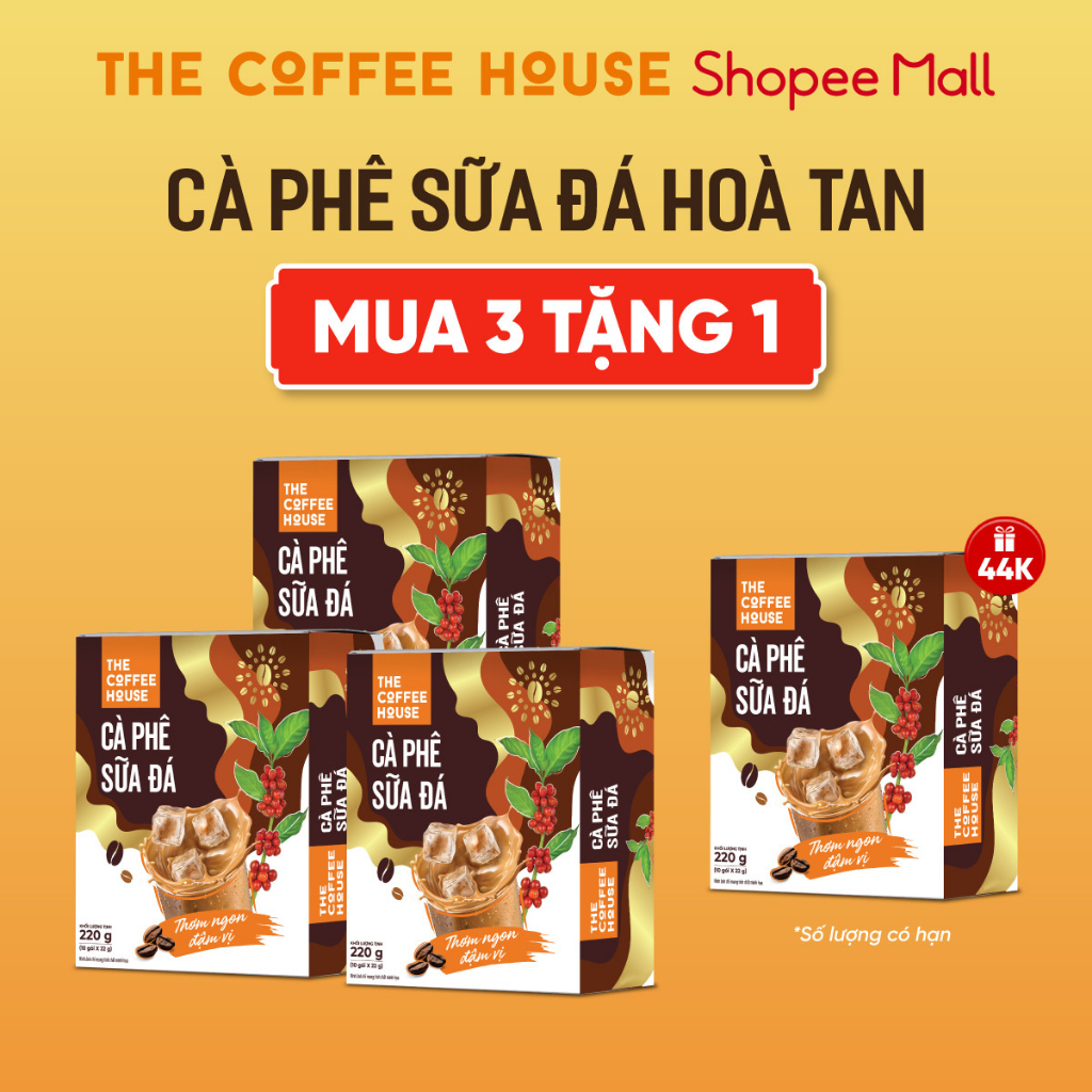 インスタントコーヒー アイスミルクコーヒー 22g×10袋 3個セットで1個無料 The Coffee House