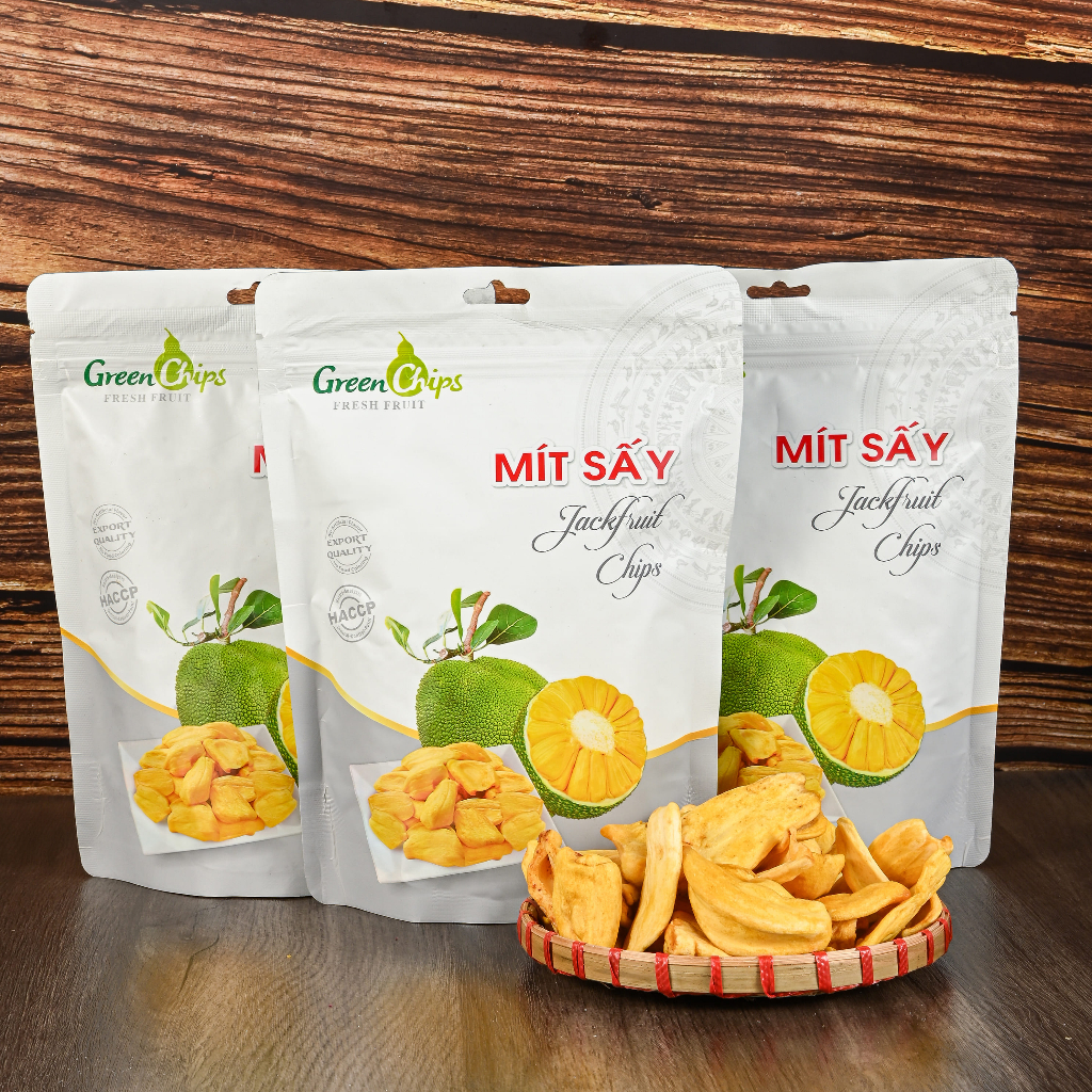 ドライフルーツ ジャックフルーツ チップス 無糖 輸出規格 100g 3袋 Greenchips