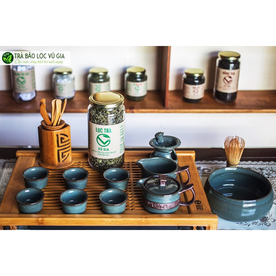 グリーンティー 100g 2瓶セット 検査証明書付き 茶葉 Bao Loc Vu Gia