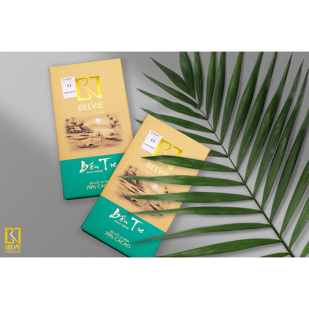 ダークチョコレート Ben Tre 2枚セット 70%カカオ Belvie