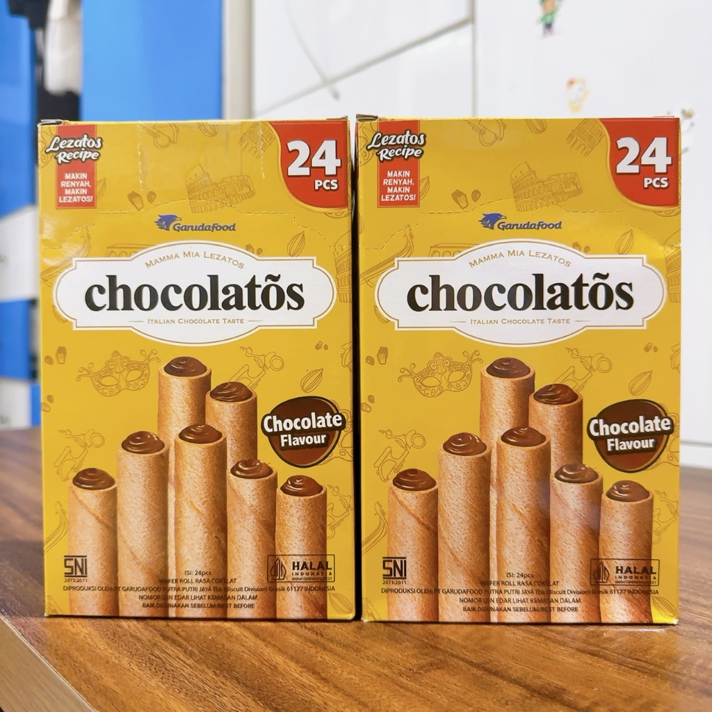 チョコレートバー スポンジロール チョコレート味 2箱セット(336g/箱) Chocolatos