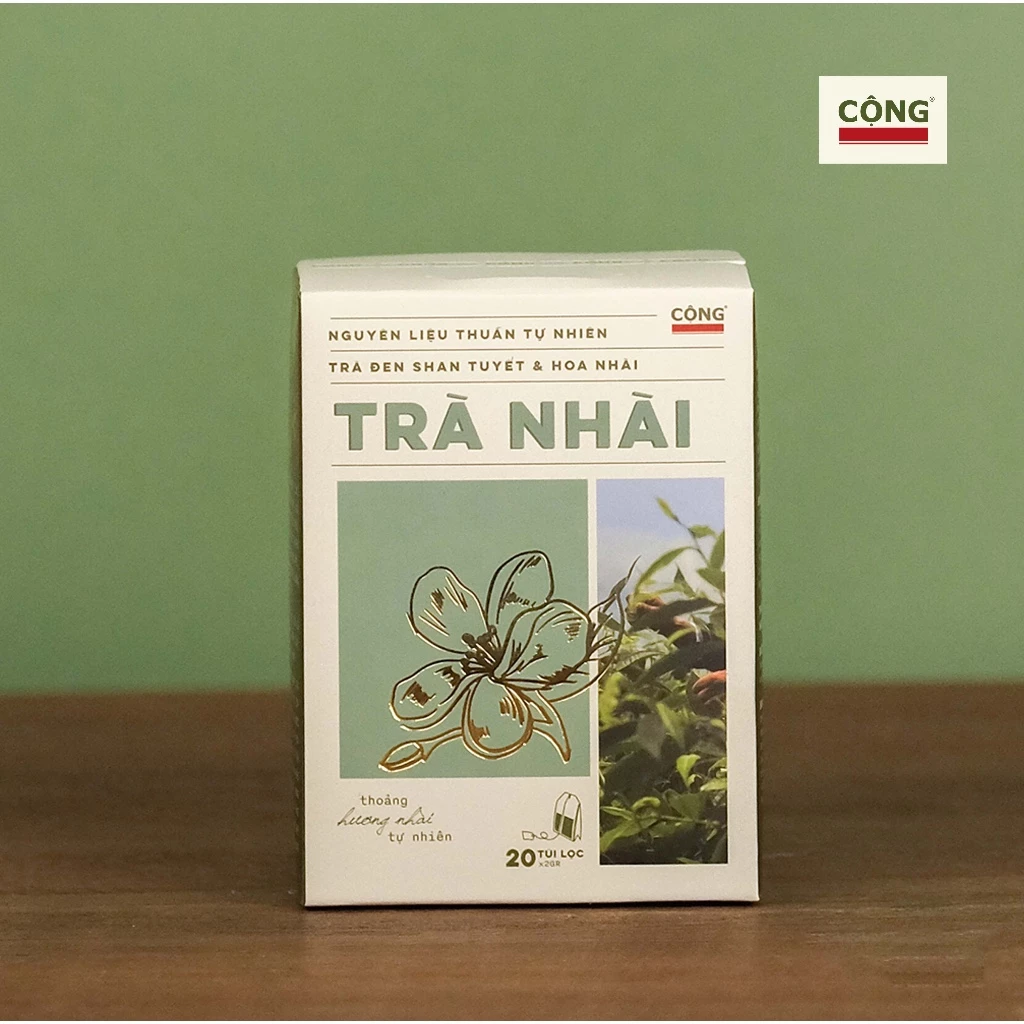 コンカフェ ジャスミン緑茶 ティーバッグ (2g×20袋) 紙箱入り - 癒しの香り