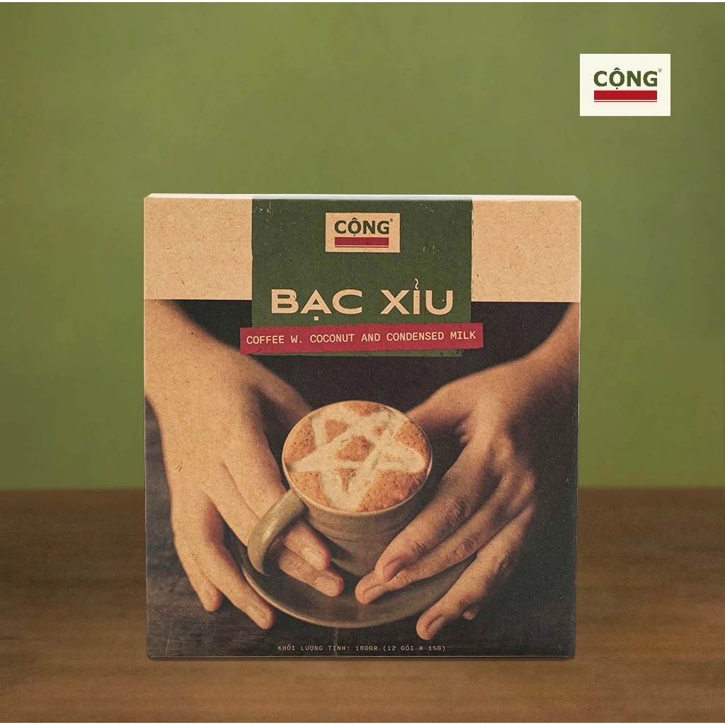 コンカフェ 伝統のバクシウ インスタントコーヒー 180g (12袋) - 手軽に本格ベトナムカフェ体験
