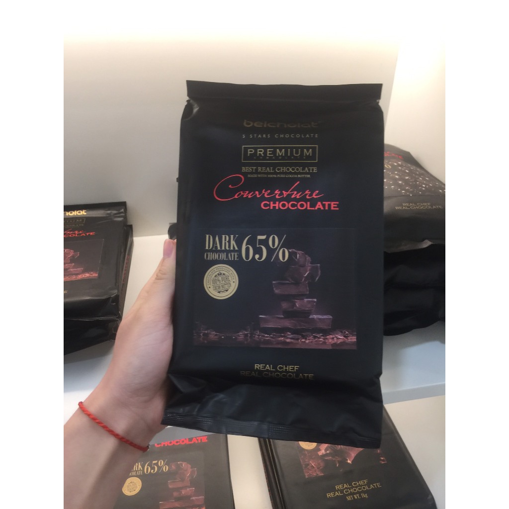 クーベルチュール ダークチョコレート 65%カカオ ブロック 500g/1kg Belcholat
