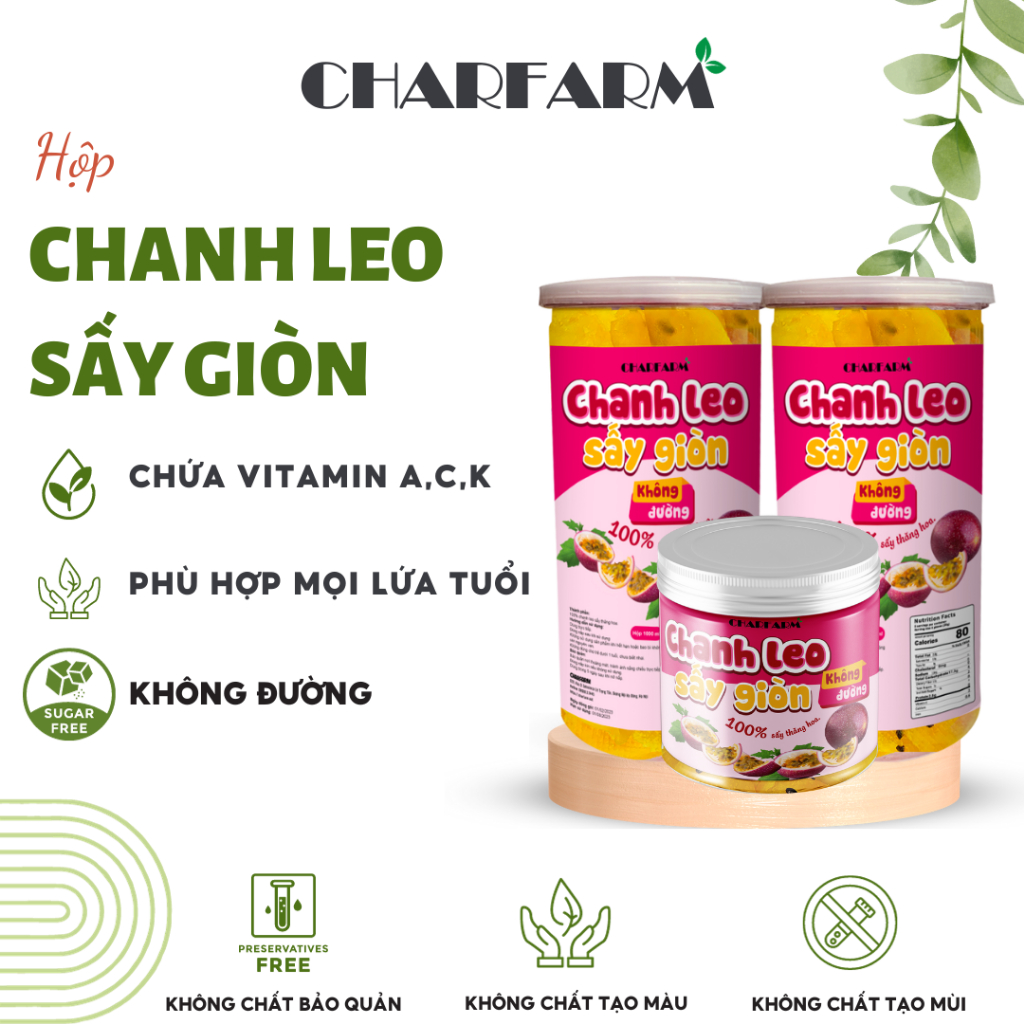 フリーズドライパッションフルーツ 無糖 低脂肪 1000ml CHARFARM