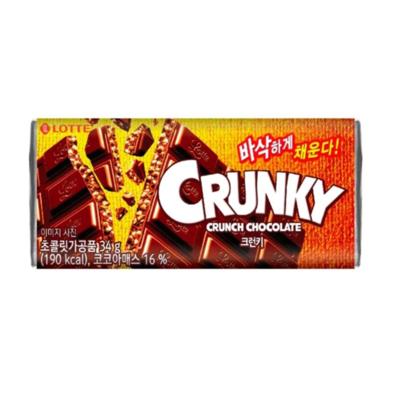 クランキーチョコレート 韓国産 34g LOTTE