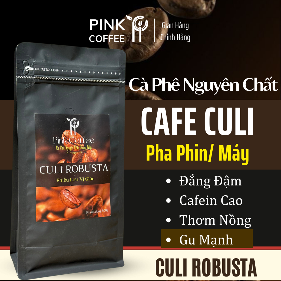 Culi コーヒー 500 グラム ビタービター グ 強い味 純粋なローストモックコーヒー ロブスタパウダー 醸造機用 コーヒー豆フィルター ピンクコーヒー - 機械醸造用