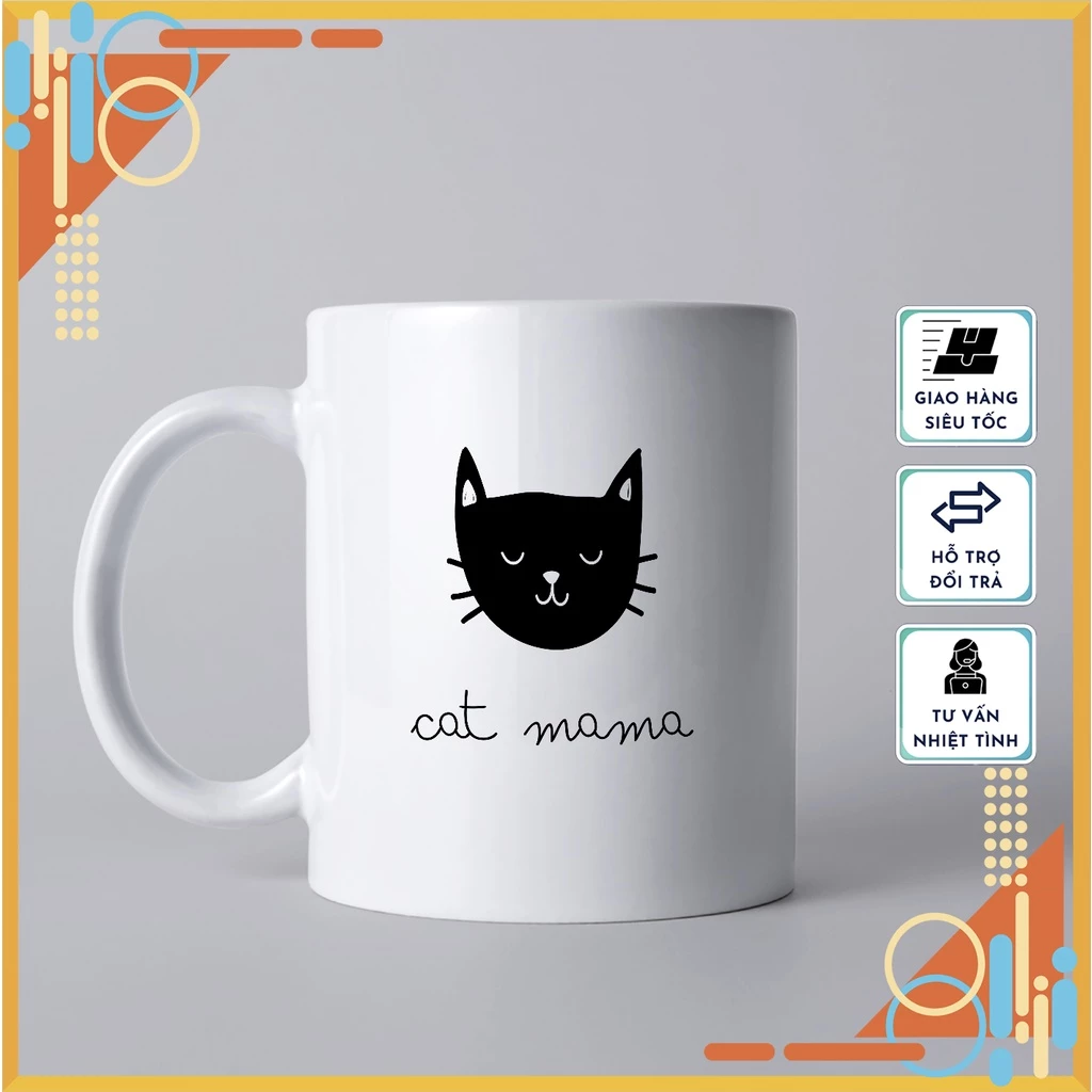 可愛い猫柄セラミックマグカップ 05 - 高級ギフト＆日常使いに最適