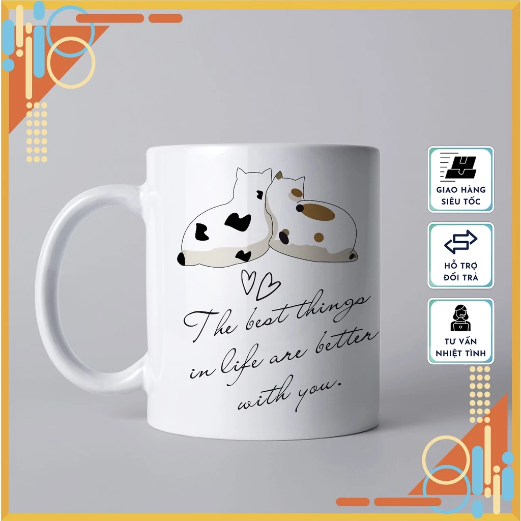 【模様43】可愛い猫柄マグカップ 330ml – 高品質セラミック製、おしゃれな日常使い&特別な贈り物に