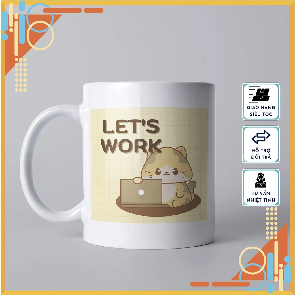 可愛い猫柄セラミックマグカップ | 高級ギフトにも最適 | 普段使いのおしゃれな陶器コップ