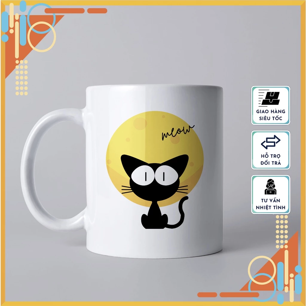 可愛い猫柄マグカップ 09 - 高品質セラミック製カップ、日常使い＆高級ギフト