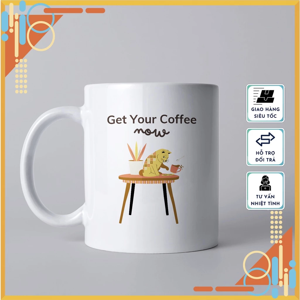 可愛い猫柄セラミックマグカップ - 高品質、日常使い&ギフトに最適