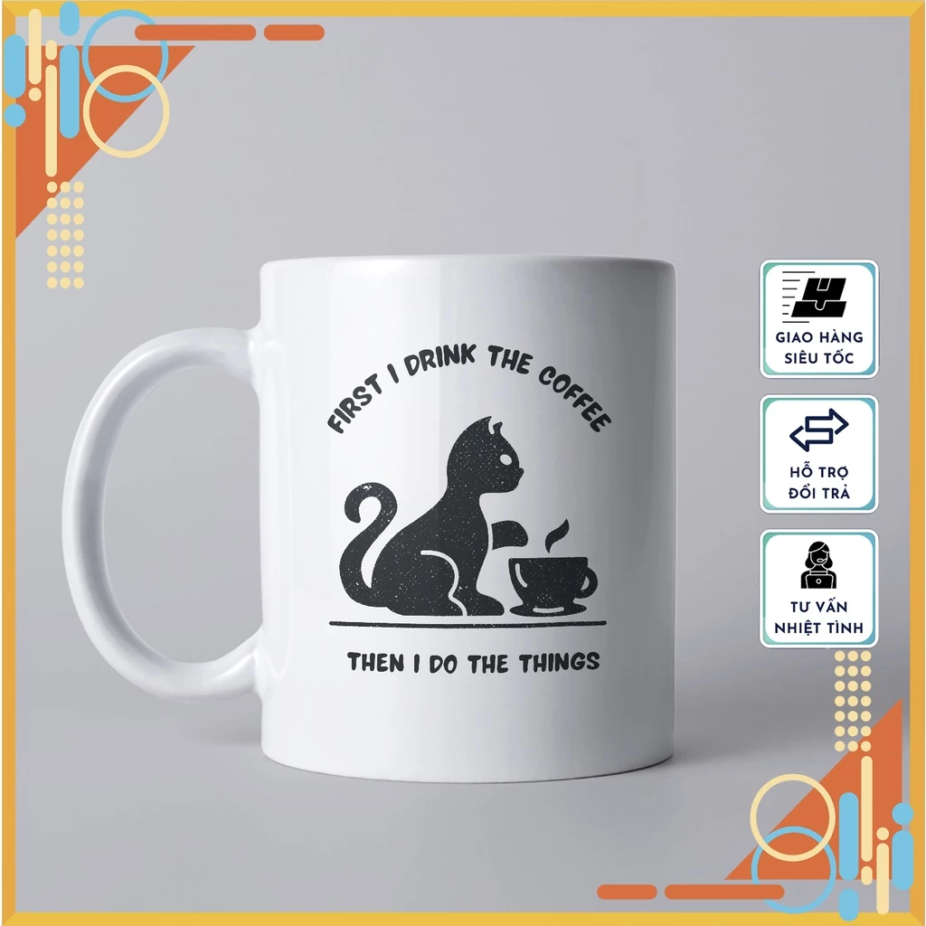 ねこ柄セラミックマグカップ - 可愛い猫デザイン、高級ギフト、普段使いに最適