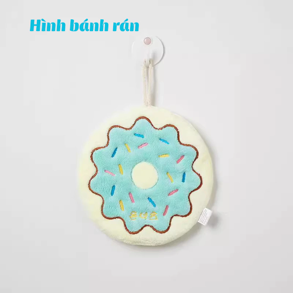 ドーナツ型フック付き！可愛い多機能キッチンタオル – マイクロファイバー速乾で快適なキッチンへ