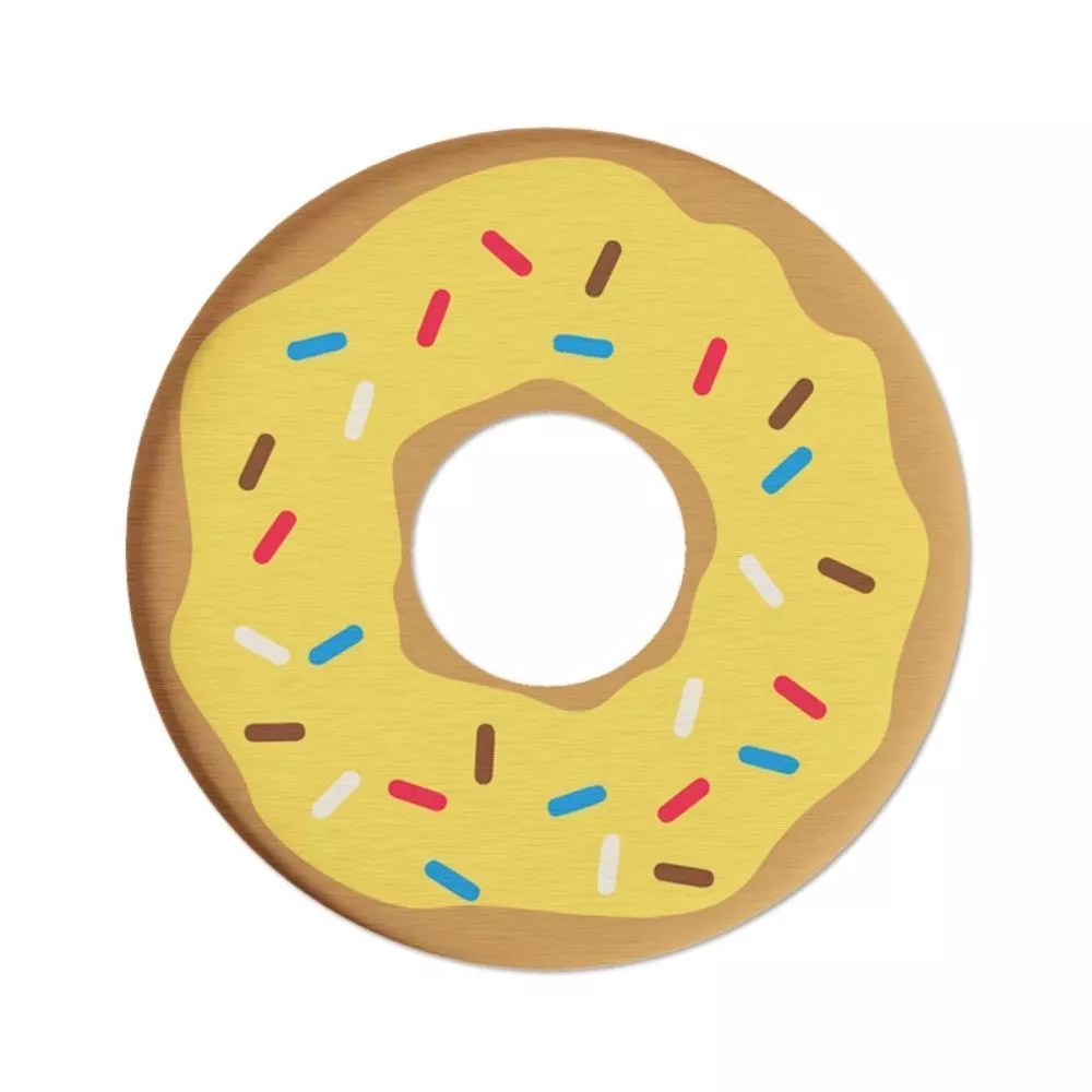 キュートなレモンドーナツ型コースター - 耐熱・滑り止めテーブルデコレーション