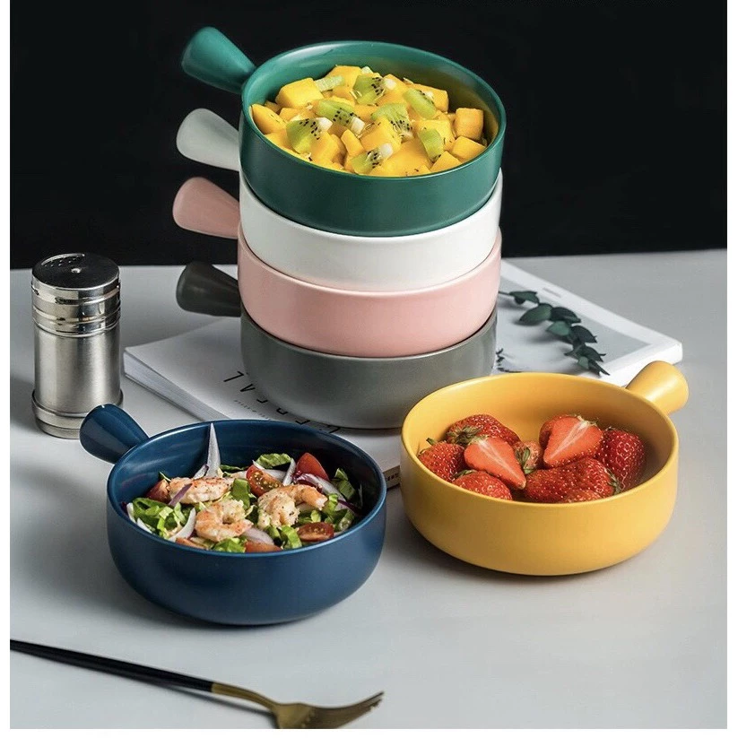 鹿柄ピンクミニパン皿<br>可愛いデコレーション<br>「ぽっちゃりハンドル」セラミック食器