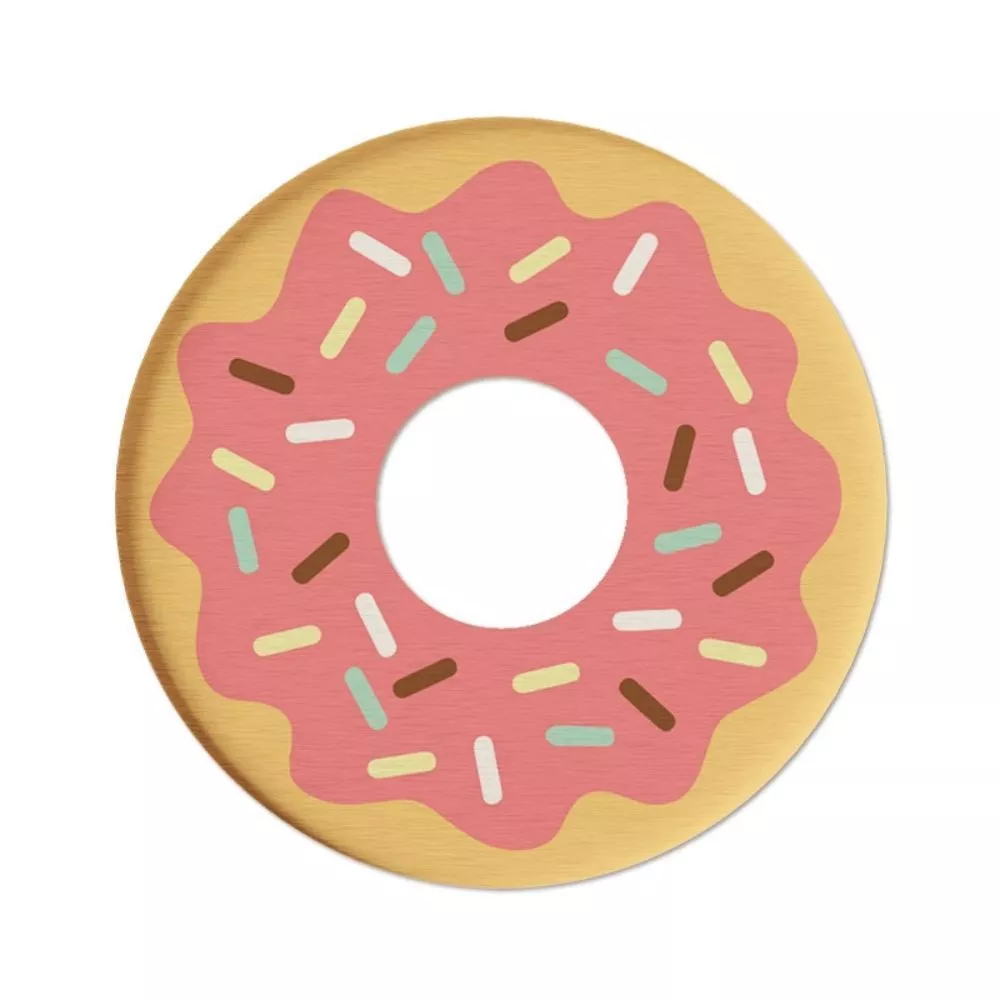 いちごドーナツ型コースター かわいい断熱・滑り止めカップマット (お茶テーブル・ダイニングテーブル装飾)