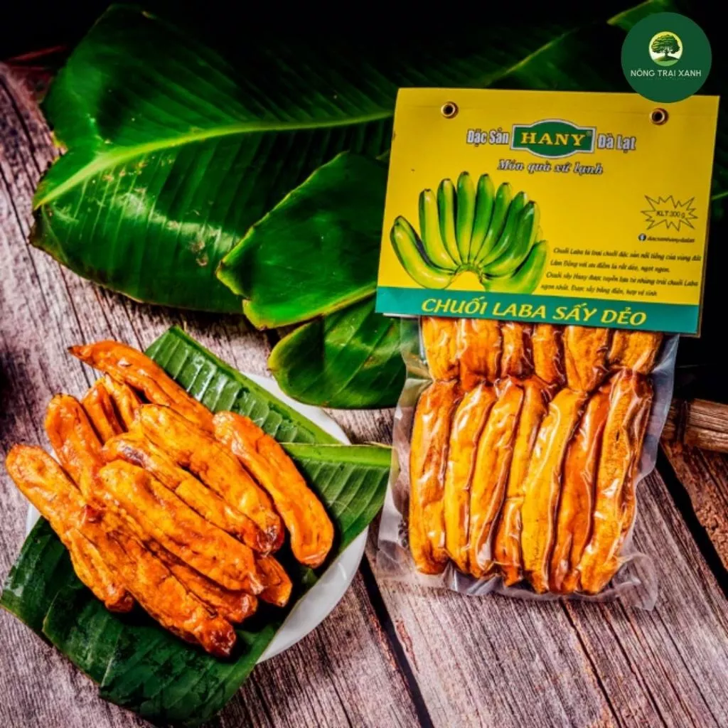 ダラット産ラババナナドライ（砂糖不使用・もちもち食感）- 農園直送のヘルシーおやつ