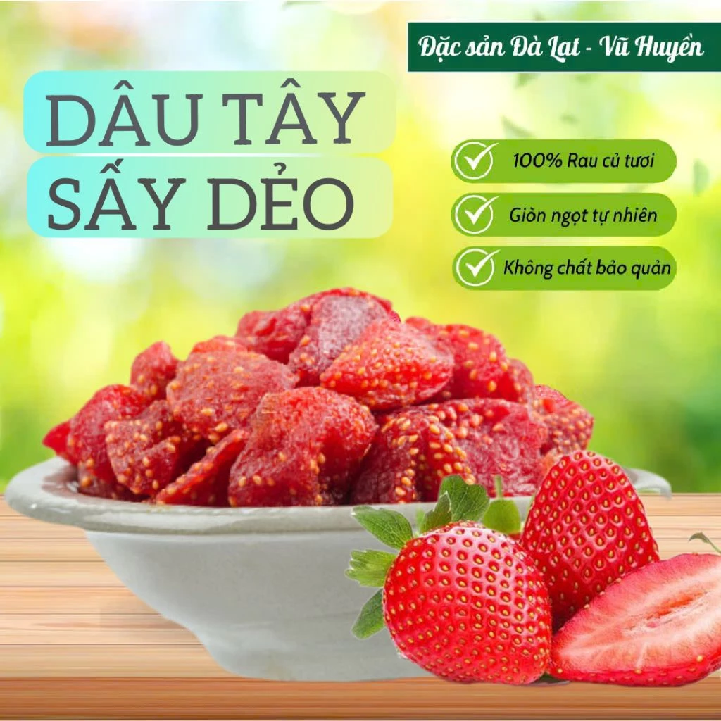 ダラット特産 とろける半生ドライいちご - 自然な甘酸っぱさ