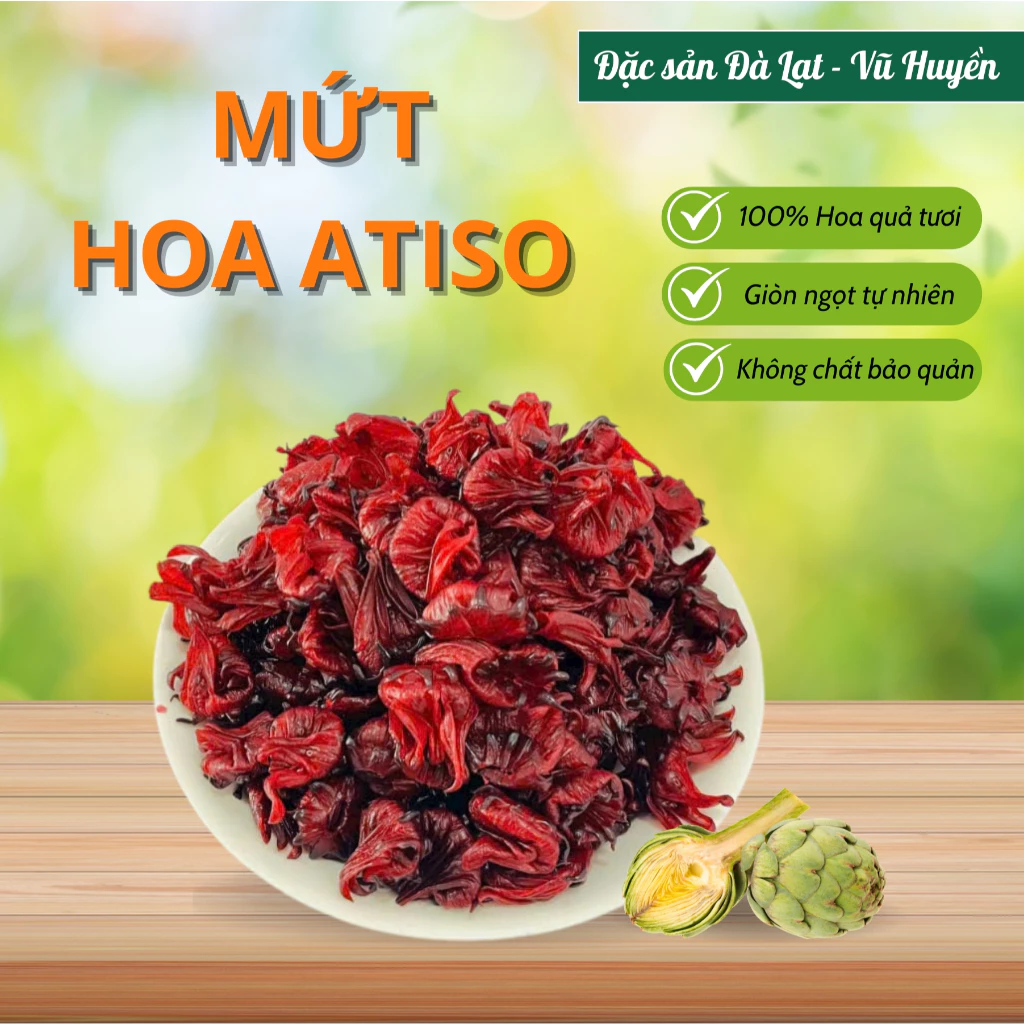 ダラット特産！肉厚ハイビスカス（ローゼル）花びらドライフルーツ 500g – 甘酸っぱい香り豊かなヘルシースイーツ