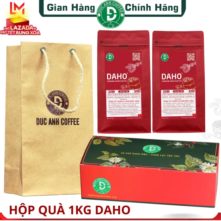 特別版ギフトボックス フレミアムハニーコーヒー(fremium honey coffee) 100%ローストコーヒー豆  1kg パウダー DUC ANH COFFEE