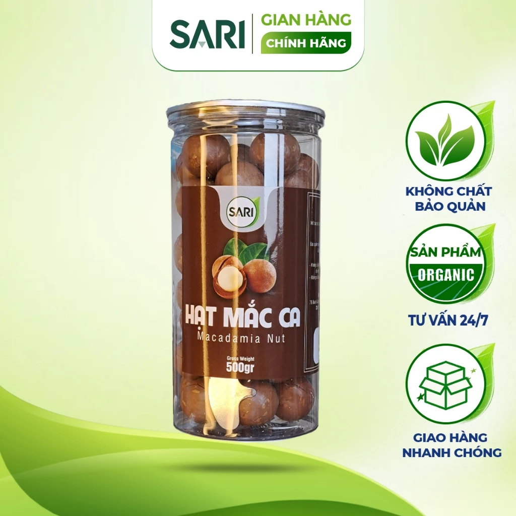 ダクラク産オーガニックマカダミアナッツ（殻付き）- 500gボックス