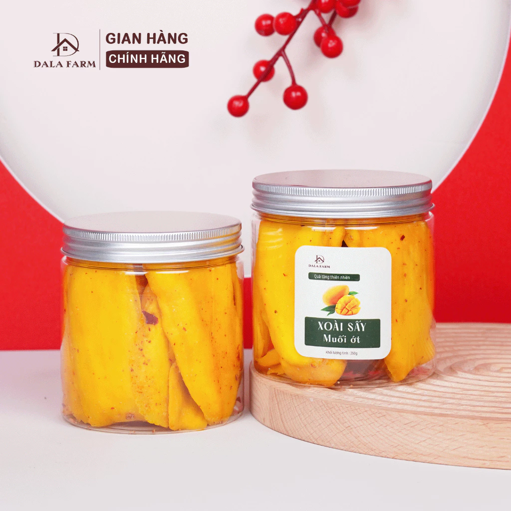 DALA 500g 絶品！とろける食感 チリソルトドライマンゴー (甘酸っぱ辛い、繊維なし)