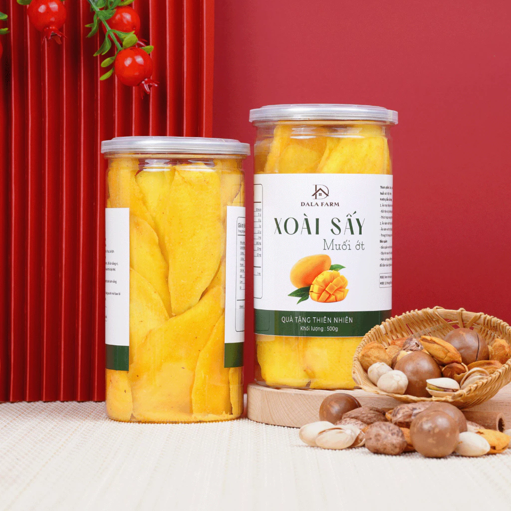 DALA 旨辛ソフトドライマンゴー1000g コンボ - 特製塩唐辛子風味、とろける食感、繊維なし