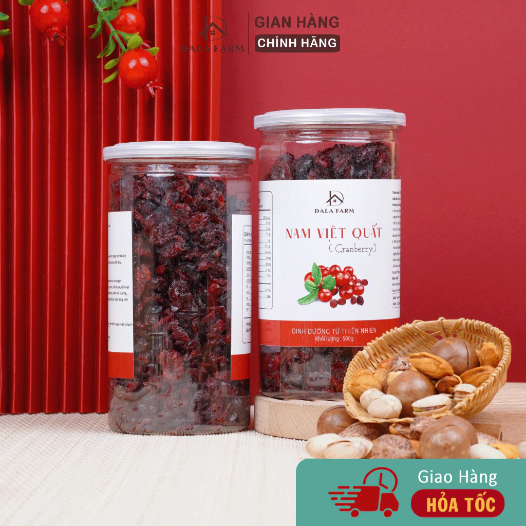 DALA ドライクランベリー 1000g - 天然の甘酸っぱさ、北米産プレミアム