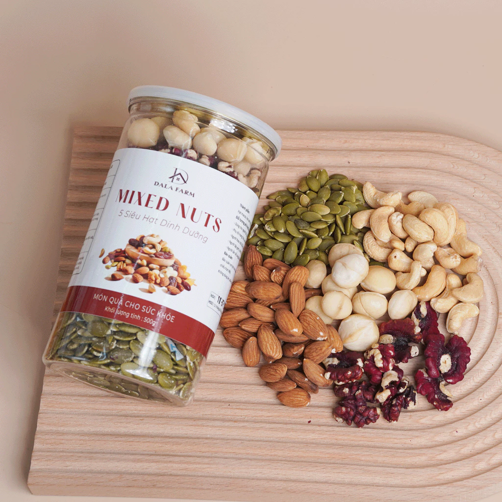 DALA プレミアム5種ミックスナッツ 500g | 素焼き・無添加・栄養満点