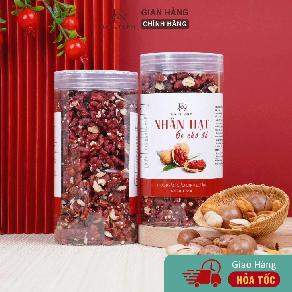 DALA プレミアムレッドくるみカーネル 1000g 米国産100% 無添加スーパーフード