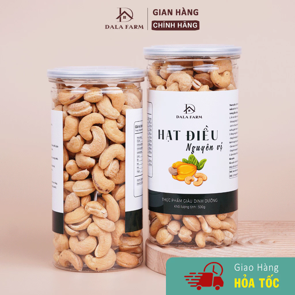 DALA ビンフック産 素焼きカシューナッツ（皮なし・無塩）1000g