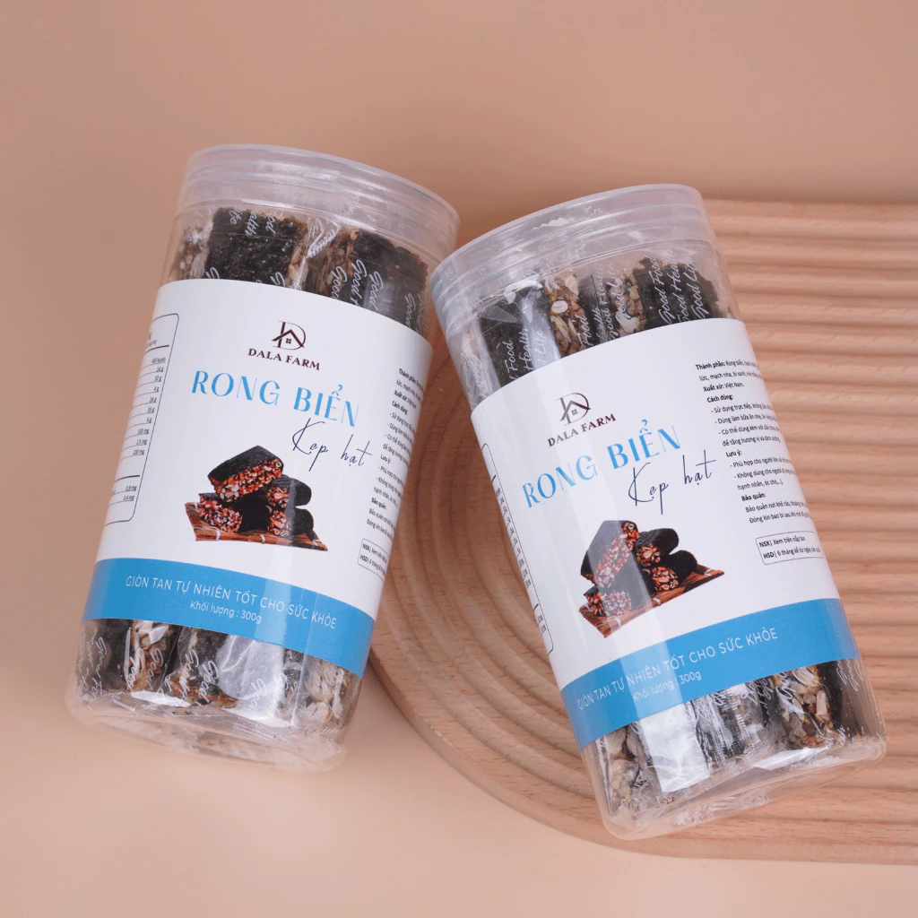 DALA 海苔ナッツサンド 250g×2個セット | 超美味カリカリ ヴィーガン対応 ヘルシースナック