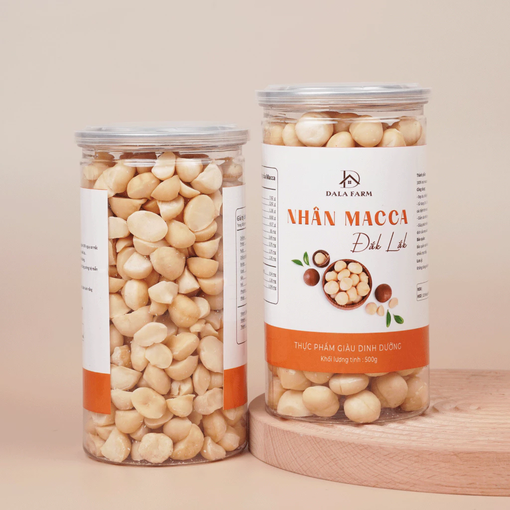 DALA 殻なしローストマカダミアナッツカーネル 500g ダクラク産 無塩・無添加