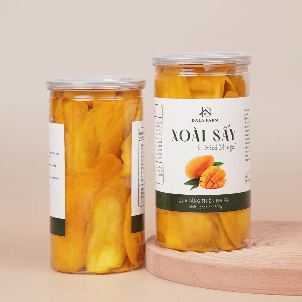DALA ソフトドライマンゴー 500g 大判カット (天然甘み・とろける柔らかさ・繊維なし)