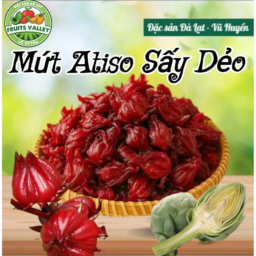 ダラット産 肉厚ハイビスカス（アティソー）ドライフラワー 1000g - 鮮やかな赤、甘酸っぱい絶品スイーツ