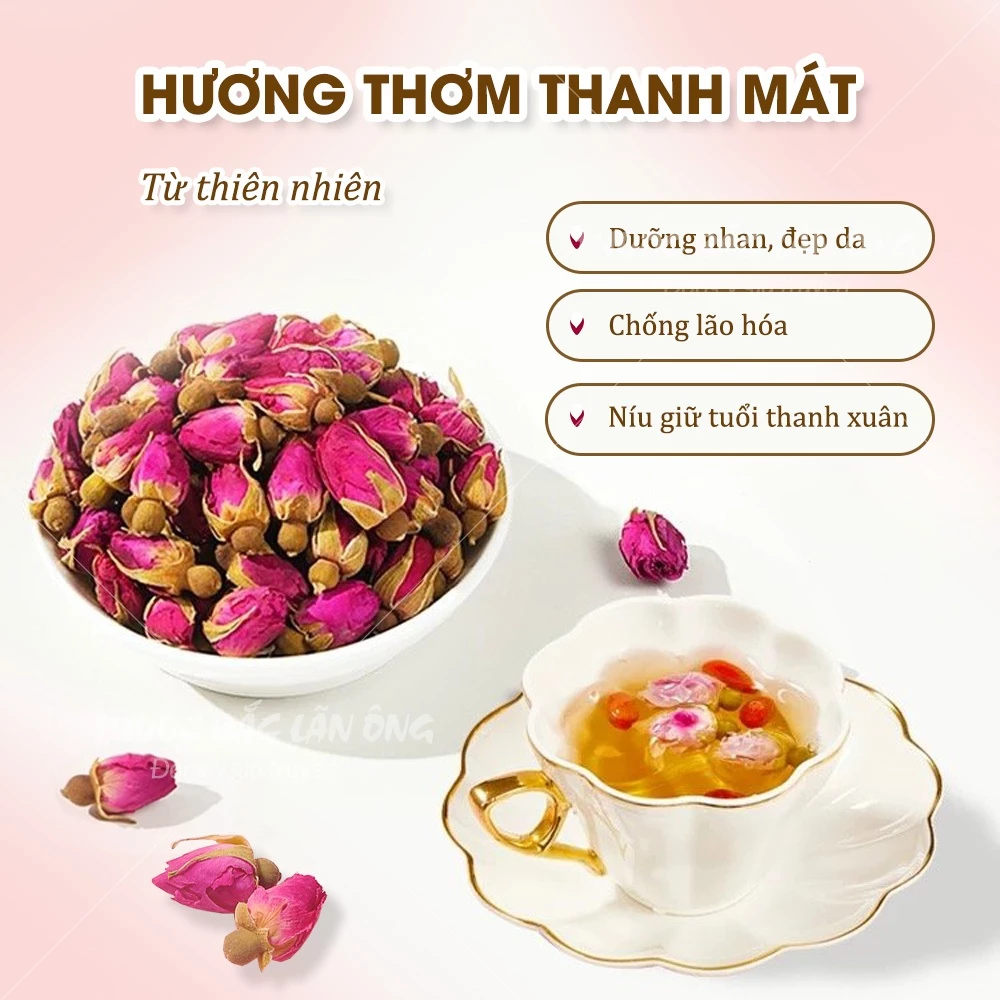 ダラット産つぼみローズティー 300g – 美肌、安眠、リラックス、健康をサポート