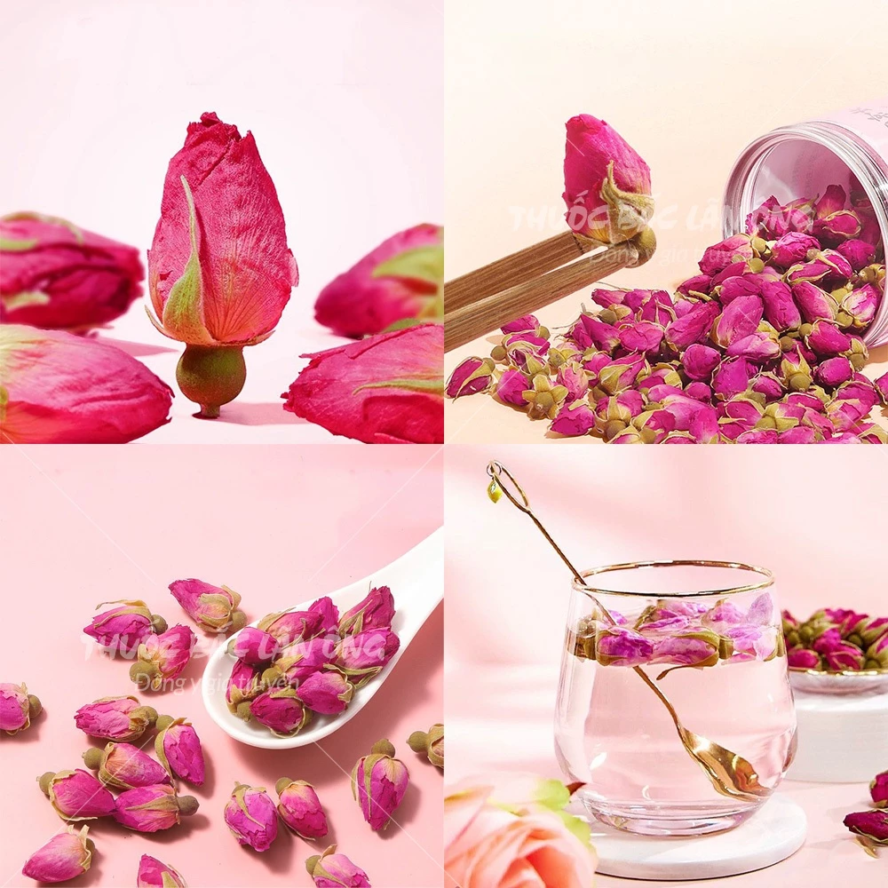 ダラット産ローズバッドティー 500g - 美肌、安眠、リラックス、健康促進ハーブティー