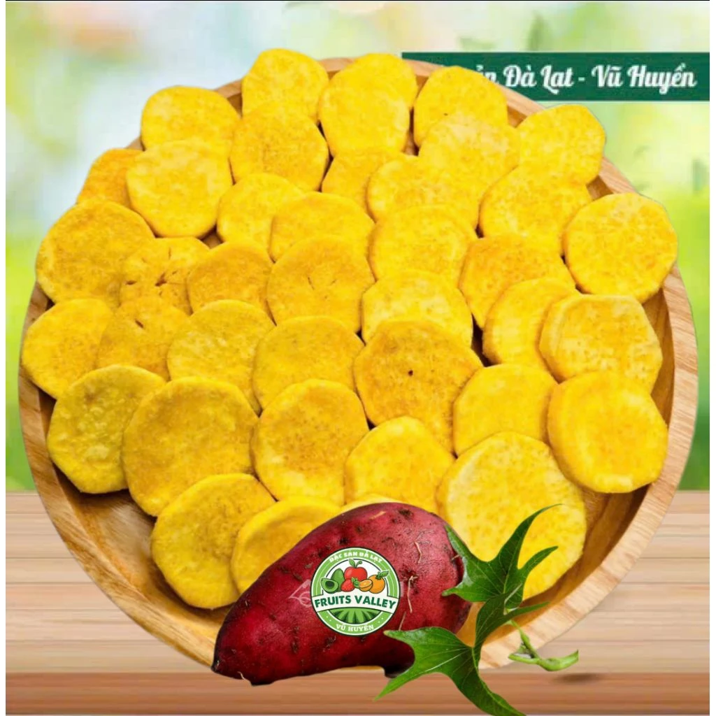 ダラット特産 コイン型サツマイモチップス 500g