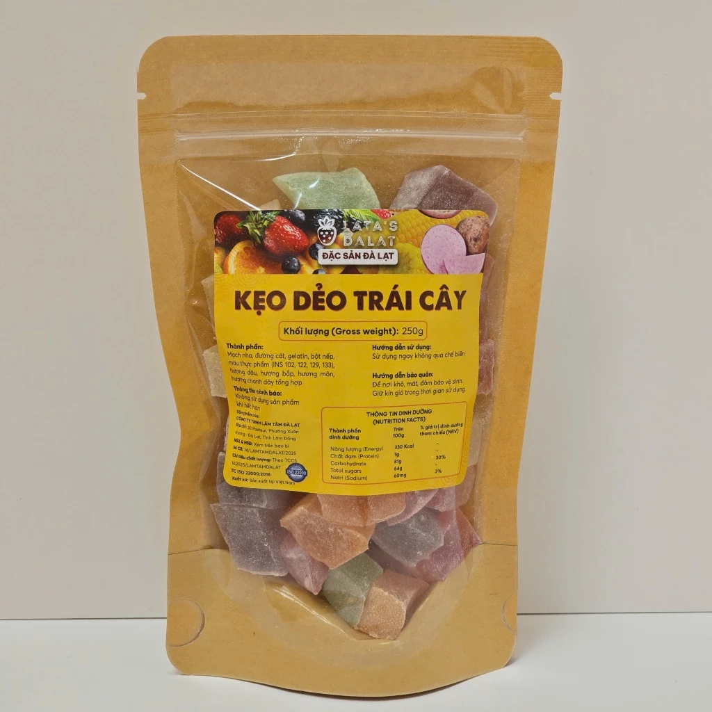 ダラット特産 フルーツグミ - ジップ袋入り 200g