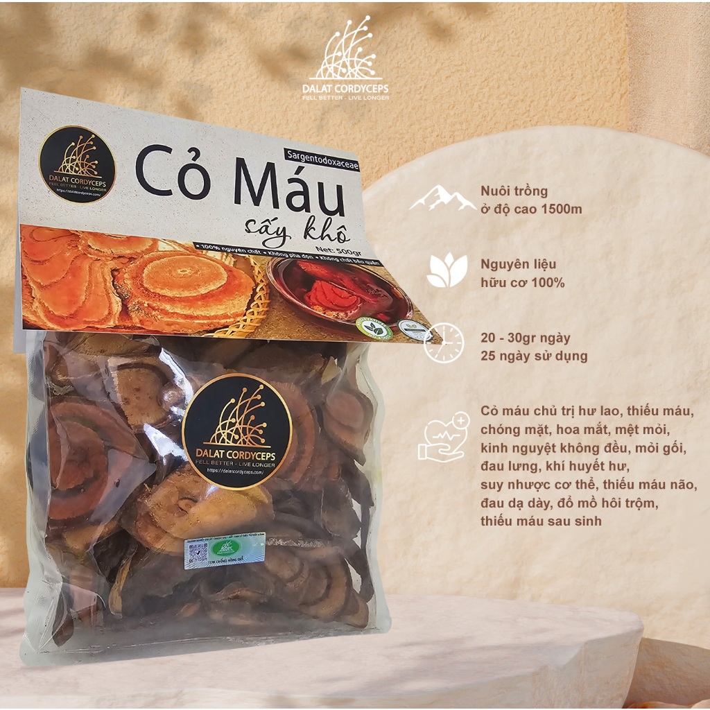 DALAT CORDYCEPS ハーバルケア 乾燥スパトロブス 活力サポート 500g DALAT CORDYCEPS