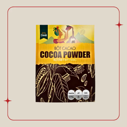 DANSピュアココアパウダー 500g – 濃厚で純粋な風味、芳醇な香り
