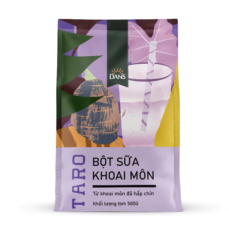 DANS タロイモミルクパウダー 500g – 濃厚で香り高い本格派フレーバー